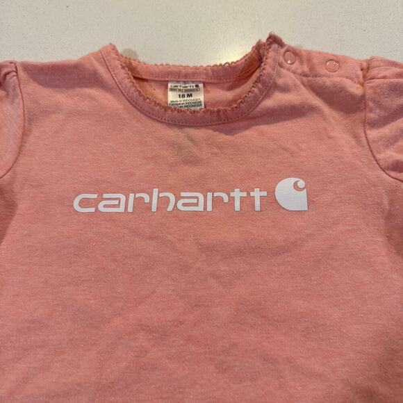 Carhartt Baby Girl 18M Pink Bodysuit - Picture 4 of 4